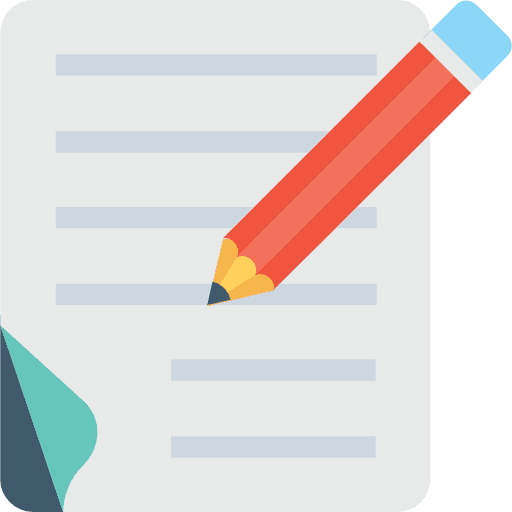 Contract real estate writing assigment icon