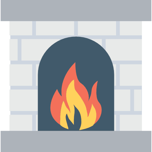 Fireplace warm chimney fireplace icon