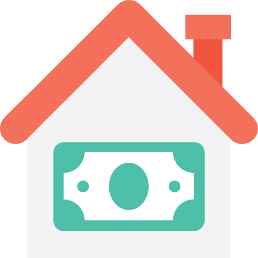 Mortgage house home property icon