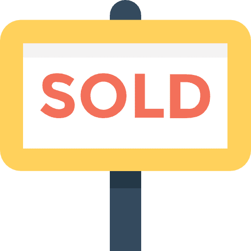 Sold real estate post sold icon