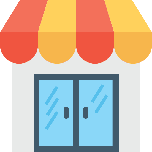 Shop food business commerce and shopping icon