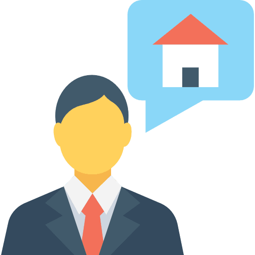 User real estate user chat icon