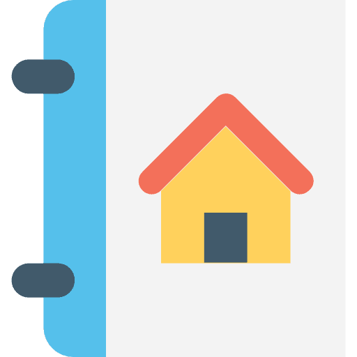 Agenda agenda bookmark real estate icon