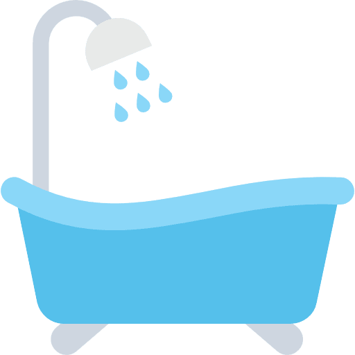 Bathtub clean hygiene bathroom icon