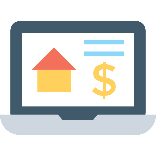 Real estate real estate technology computing icon