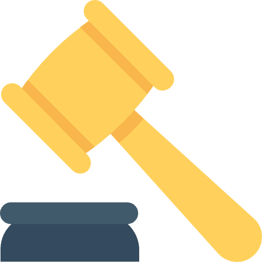 Auction auction law hammer icon