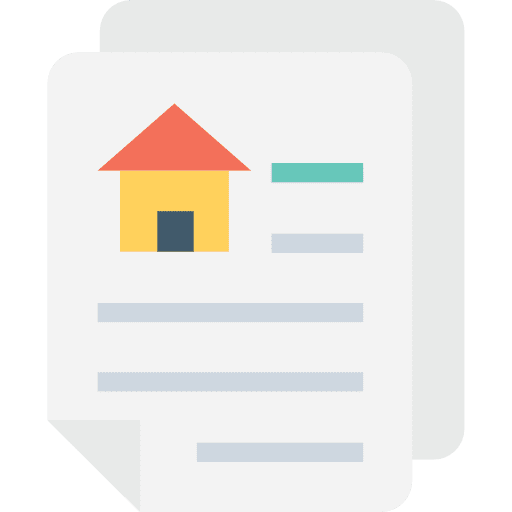 Contract certificate degree contract icon