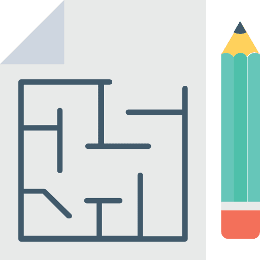 Blueprint buildings plant real estate icon