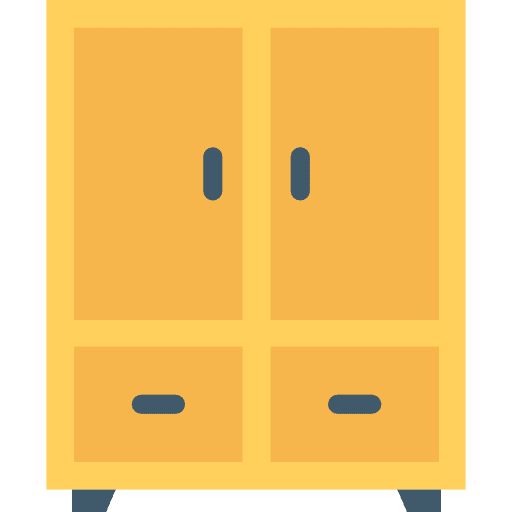 Closet closet furniture wardrobe icon