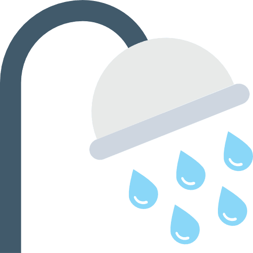 Shower washing water furniture and household icon