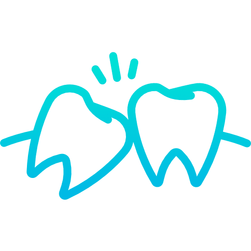 Wisdom tooth healthcare and medical wisdom dentist icon