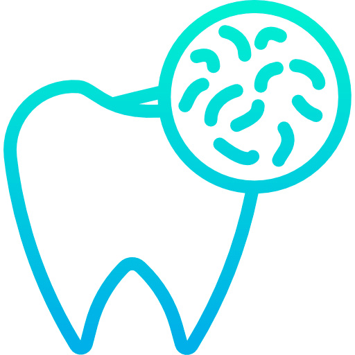 Bacteria dentist premolar odontology icon