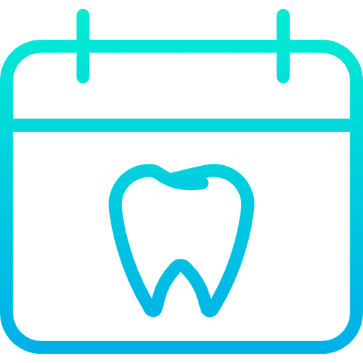 Calendar calendar tooth time and date icon