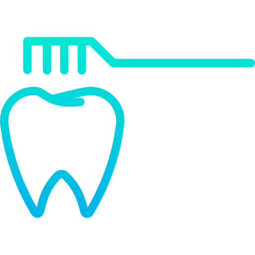 Dental medical brush healthcare and medical icon