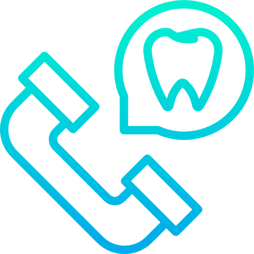 Medical appointment dentist healthcare and medical phone call icon