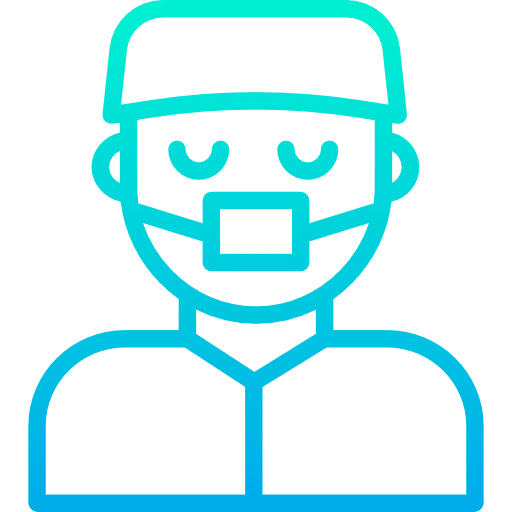 Surgeon job medical man icon