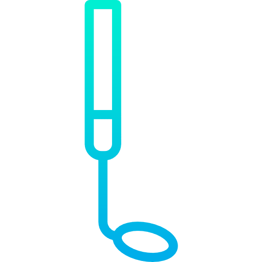 Tool mirror dentist healthcare and medical icon