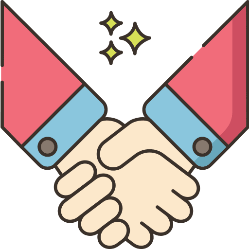 Partnership deal hands and gestures business icon