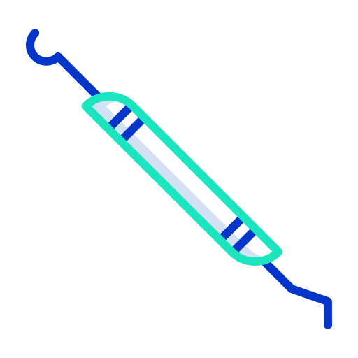 Dental probe dental explorer probe dentist icon