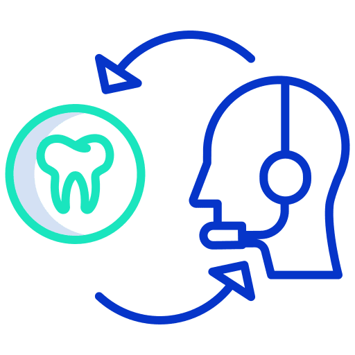 Support communications head support icon