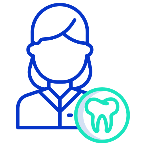 Dentist avatar professions and jobs woman icon