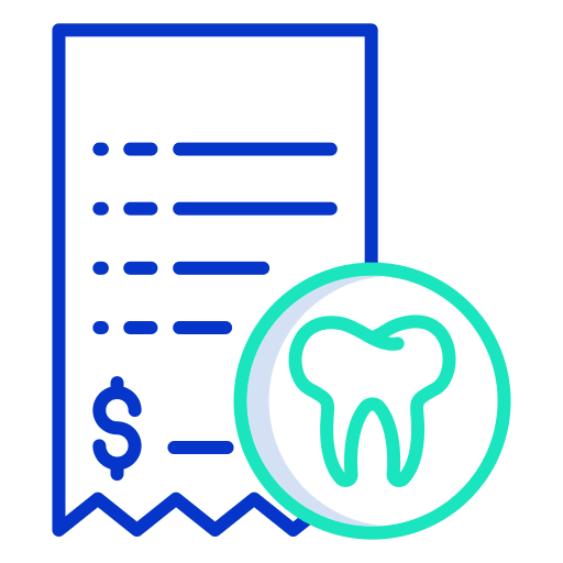 Invoice dentist invoice receipt icon