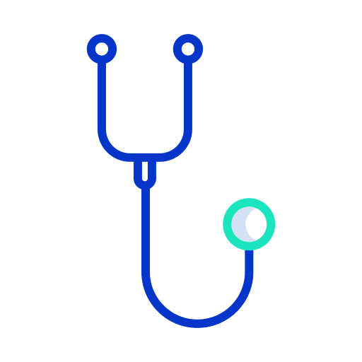 Stethoscope health healthcare and medical phonendoscope icon