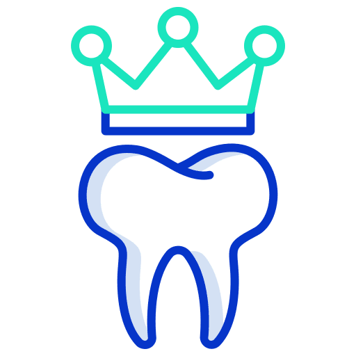 Tooth crown premolar medical icon