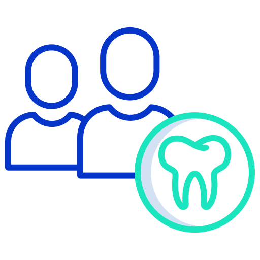 User profile tooth people icon