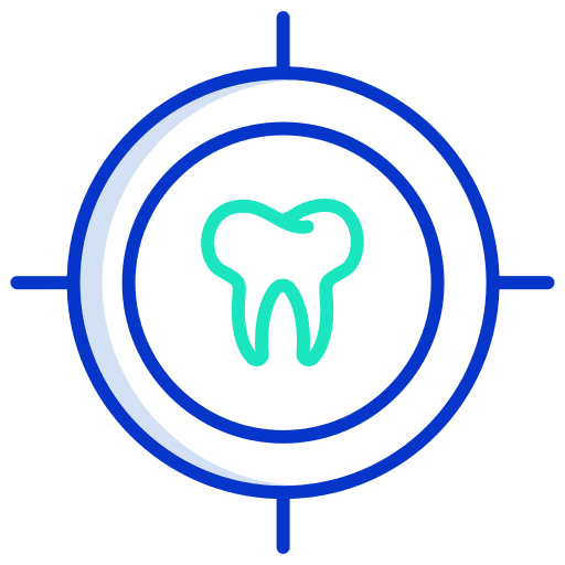 Checkup dentist teeth molar icon