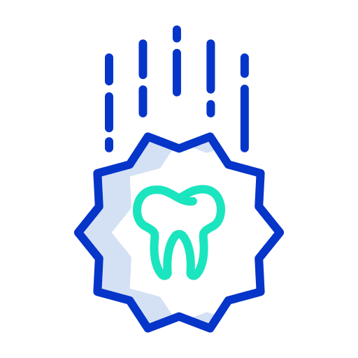 Dental molar healthcare and medical dental icon