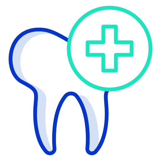 Dentist health care healthcare and medical tooth icon