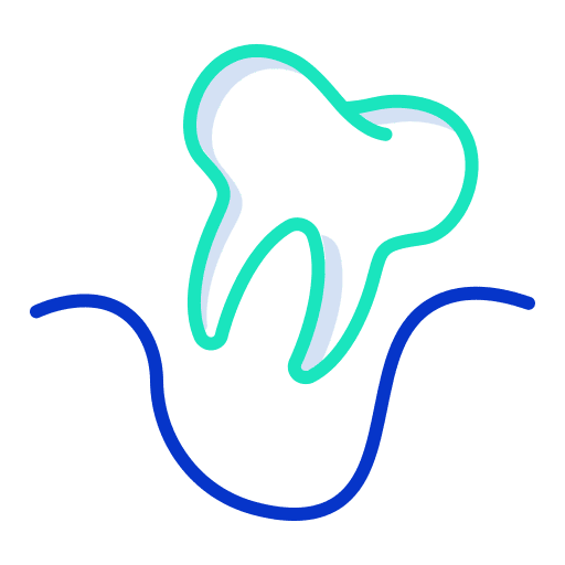 Extraction healthcare and medical teeth extraction icon