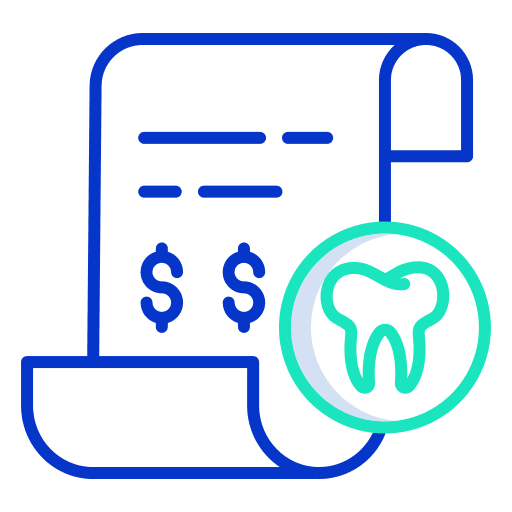 Bill payment receipt healthcare and medical icon