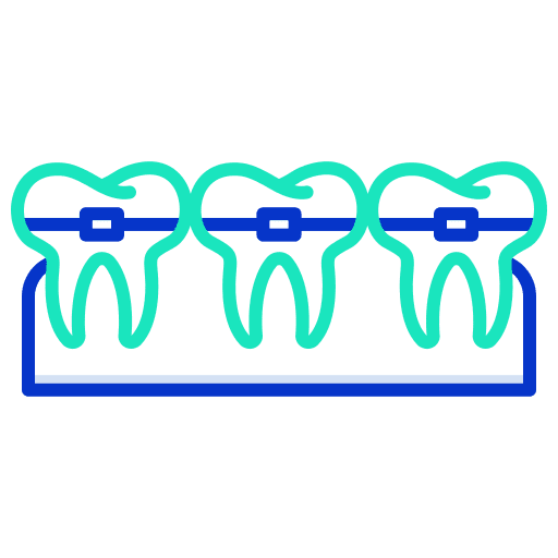 Braces odontologist healthcare and medical braces icon