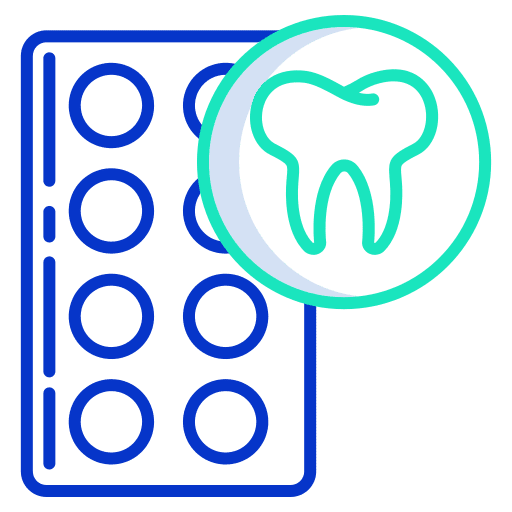 Medicine dentist pills remedy icon