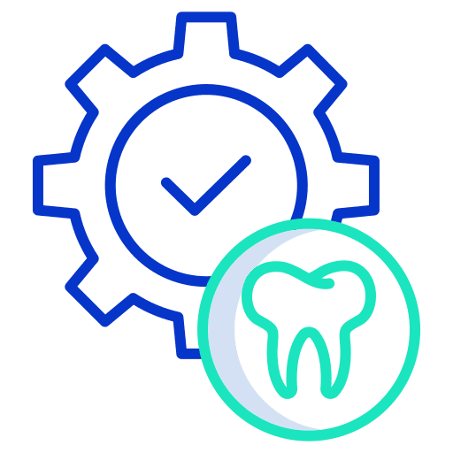 Process cogwheel healthcare and medical health care icon