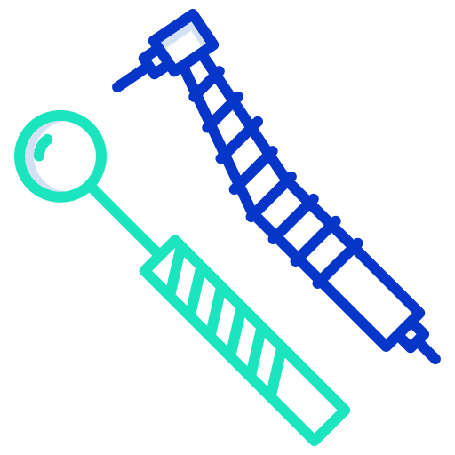 Tooth drill tooth electronics dental icon