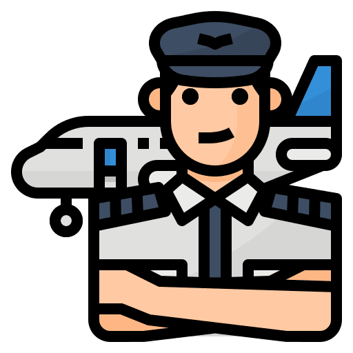 Pilot occupation pilot profession icon