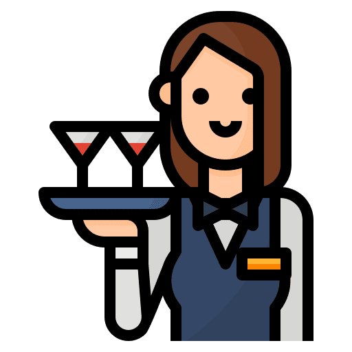 Waitress profession professions and jobs job icon