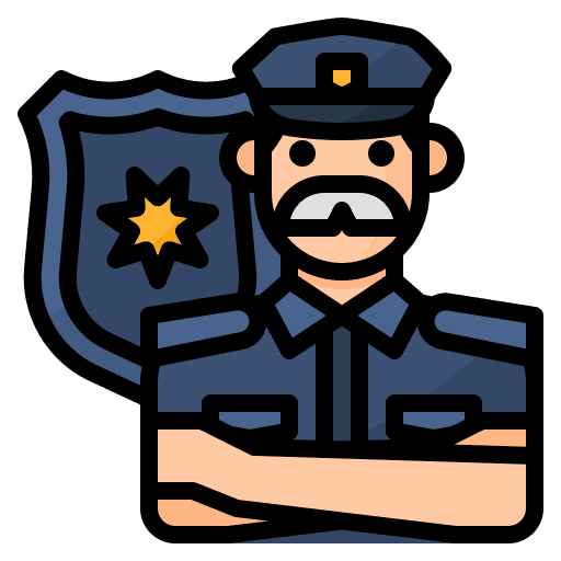 Policeman people man occupation icon