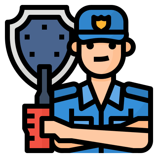 Security man occupation security man job icon