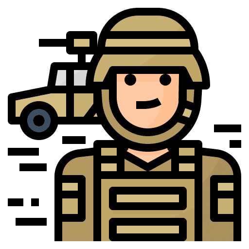 Soldier soldier job profession icon