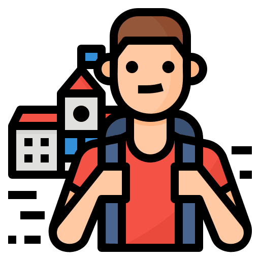 Student people occupation man icon