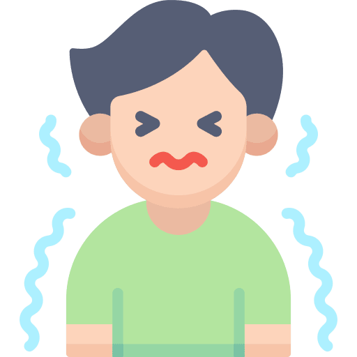 Chills sick sick person illness icon Chills sick sick person illness icon