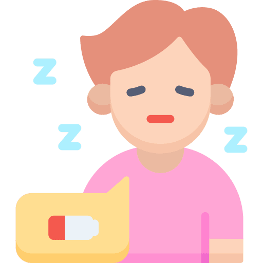 Fatigue communications symptom burnout icon