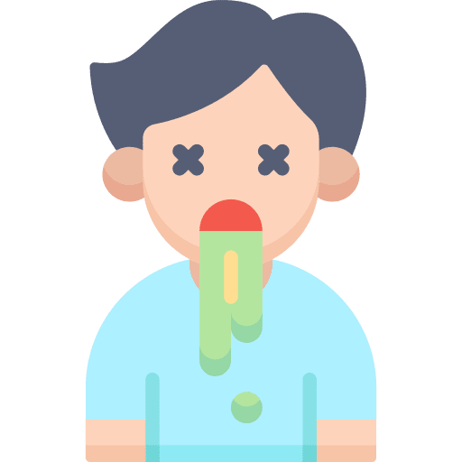 Vomiting avatar illness nausea icon Vomiting avatar illness nausea icon