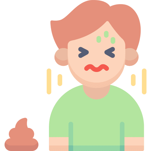 Diarrhoea sick sickness caucasian icon Diarrhoea sick sickness caucasian icon