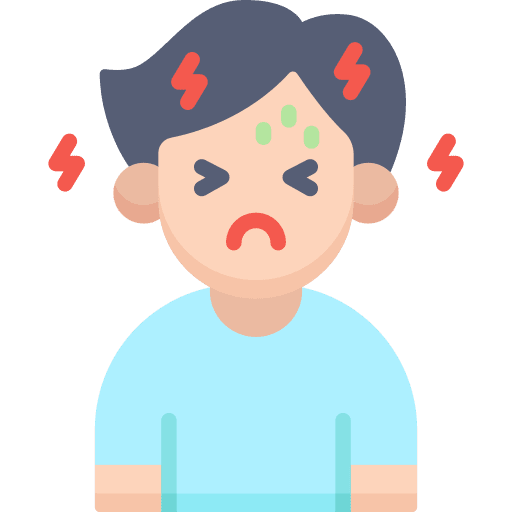 Headache headache symptom caucasian icon Headache headache symptom caucasian icon