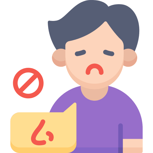 Loss of sense of smell sick avatar signaling icon Loss of sense of smell sick avatar signaling icon